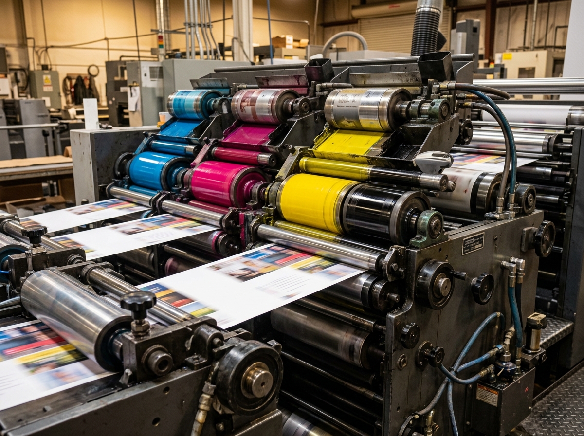 Offset Printing Press Machine at Blue Star Printers Chennai