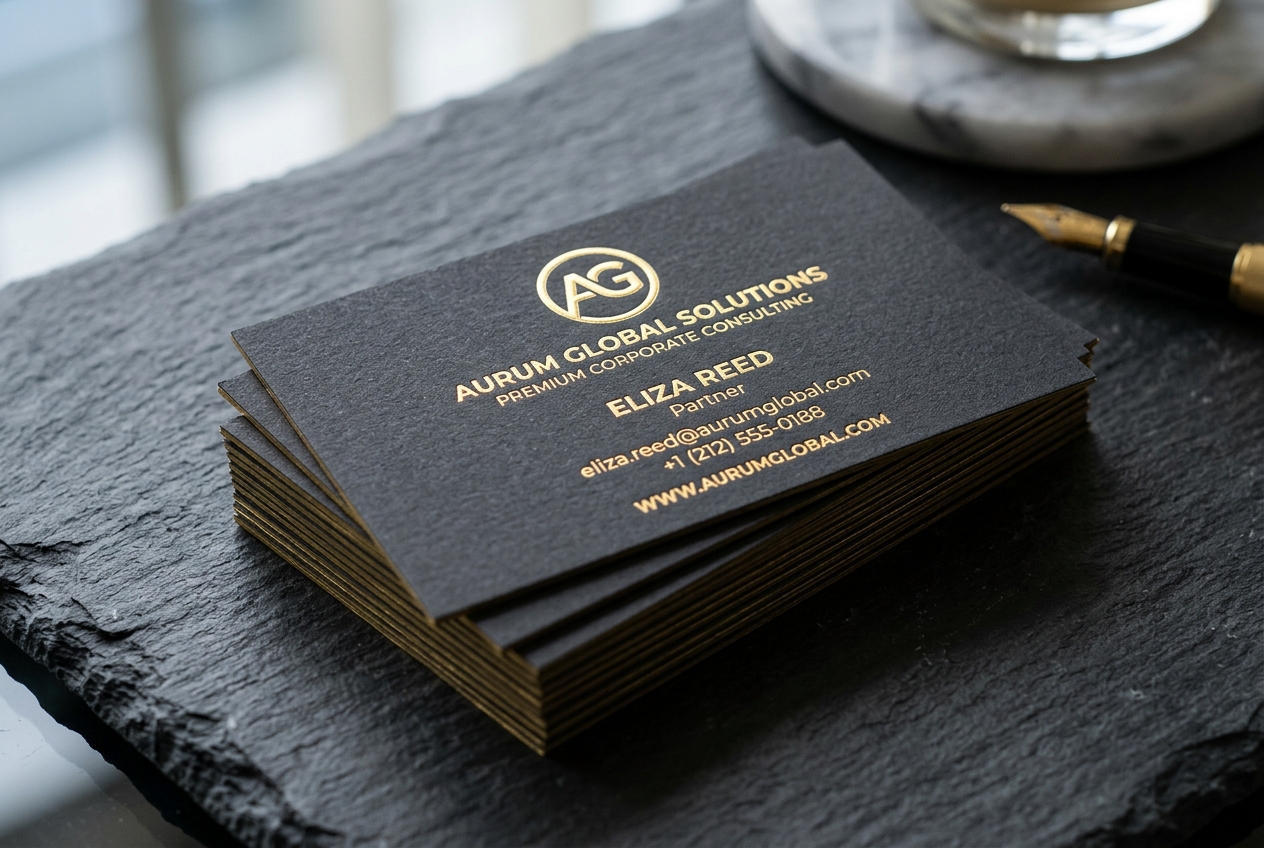 Premium corporate business cards layout