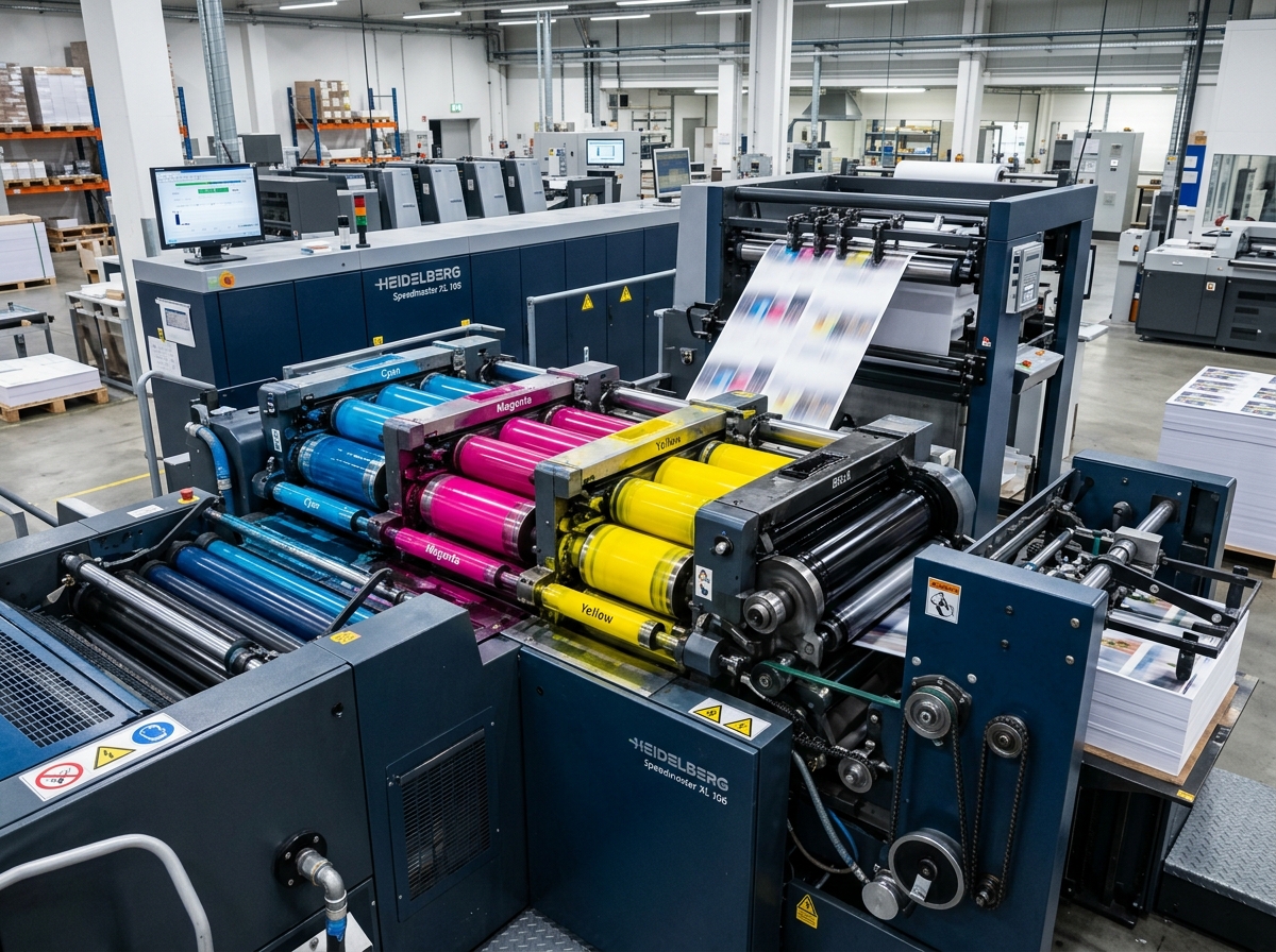 Offset Printing Machine at Blue Star Printers Chennai